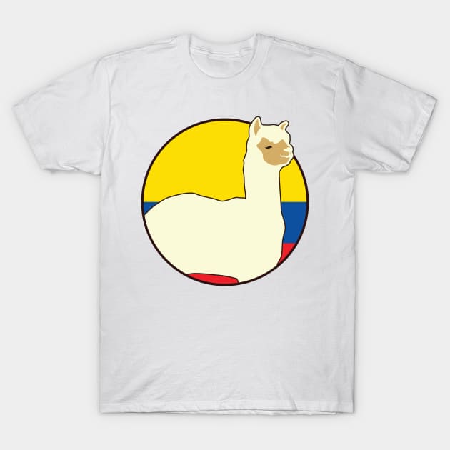 Ecuador Flag Alpaca Ecuadorian Quito South America Andes Condor T-Shirt by Shirtsurf